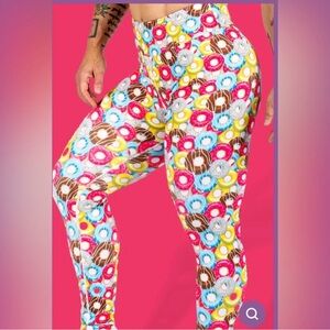 Grrrl Donut Print Leggings (XL)